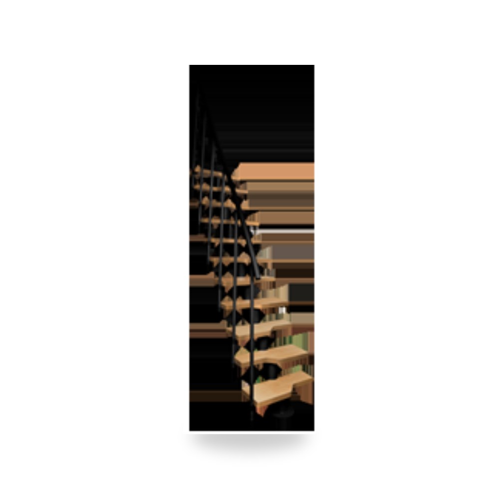 سلم معياري مدمج موفر للمساحة موديل ATRIUM شركة (REMCO)