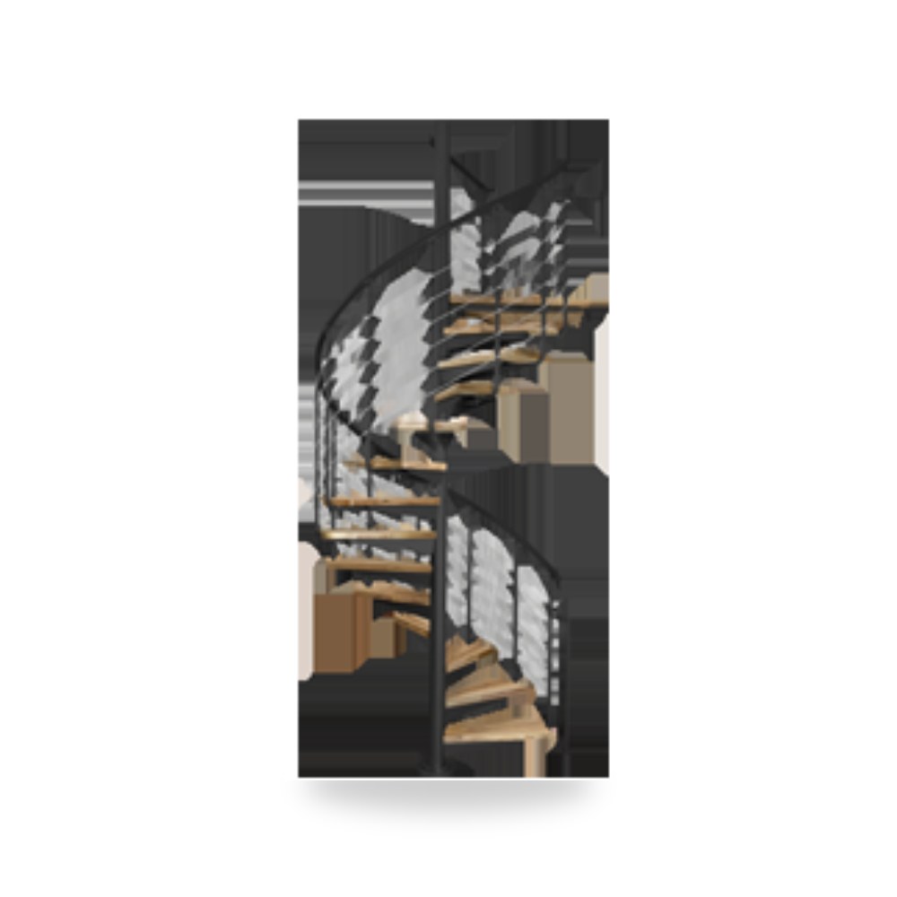 سلم حلزوني دائري مركزي موديل ATRIUM System شركة (REMCO)