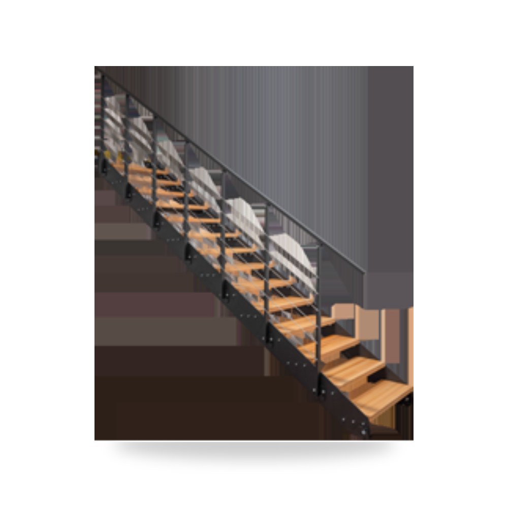 سلم مستقيم معماري مودرن طراز ATRIUM Prosto شركة (REMCO)