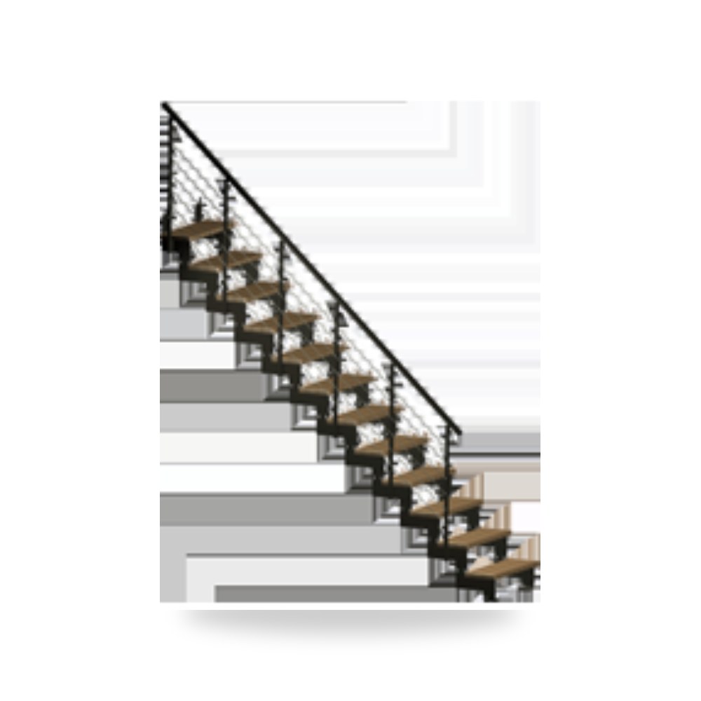 سلم مستقيم معماري مودرن موديل ATRIUM Fito شركة (REMCO)