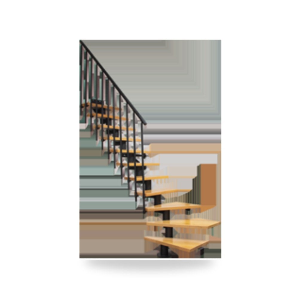 سلم معياري مدمج موفر للمساحة طراز ATRIUM Dixi شركة (REMCO)