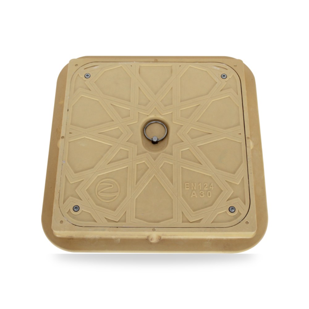 أغطية شبكات تصريف مياه بمقاس 30×30 سم بيج، شركة (REMCO) موديل SC328 Size 30X30-beige