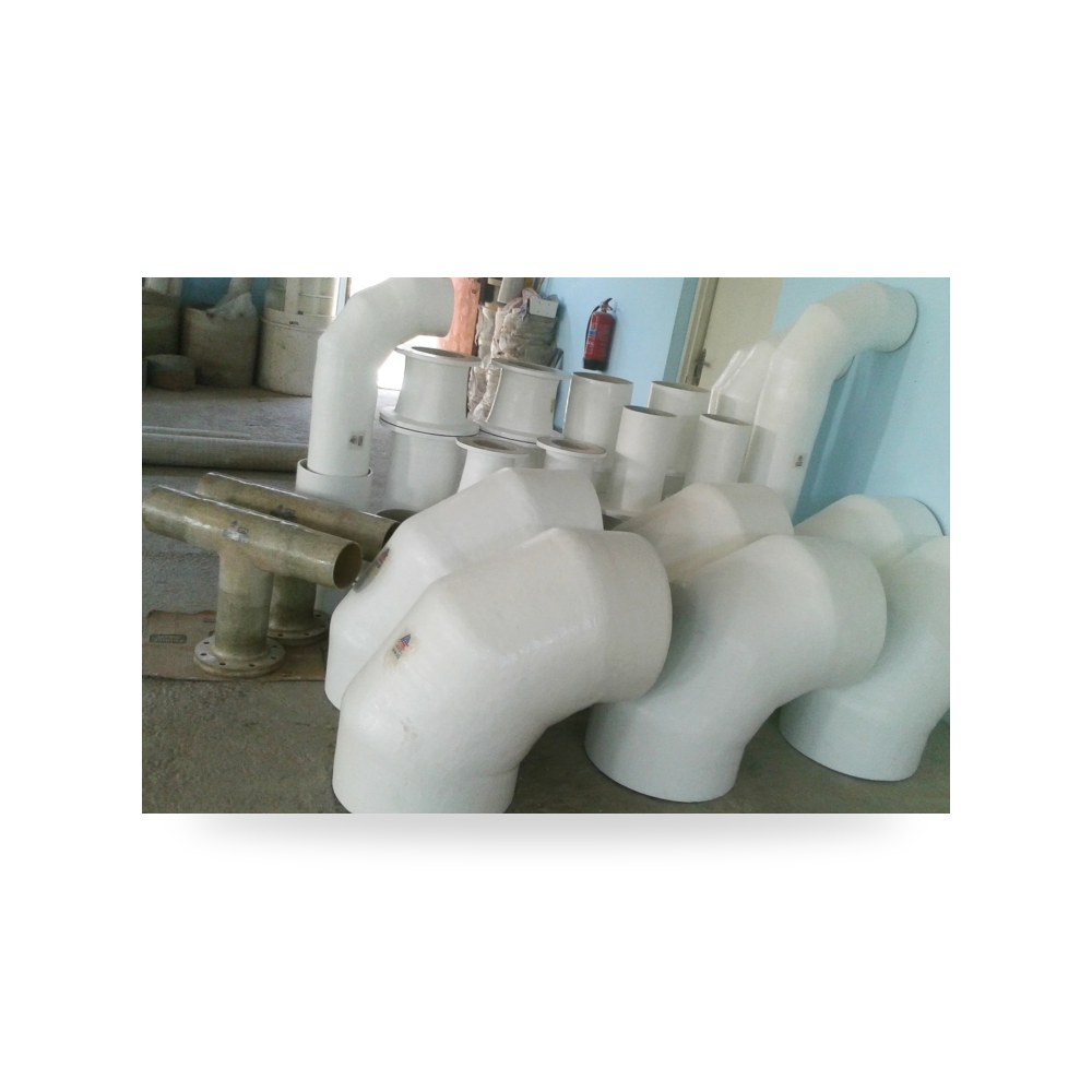 خطوط سحب وتصريف فايبرجلاس معقدة لمحطات شركة (REMCO)