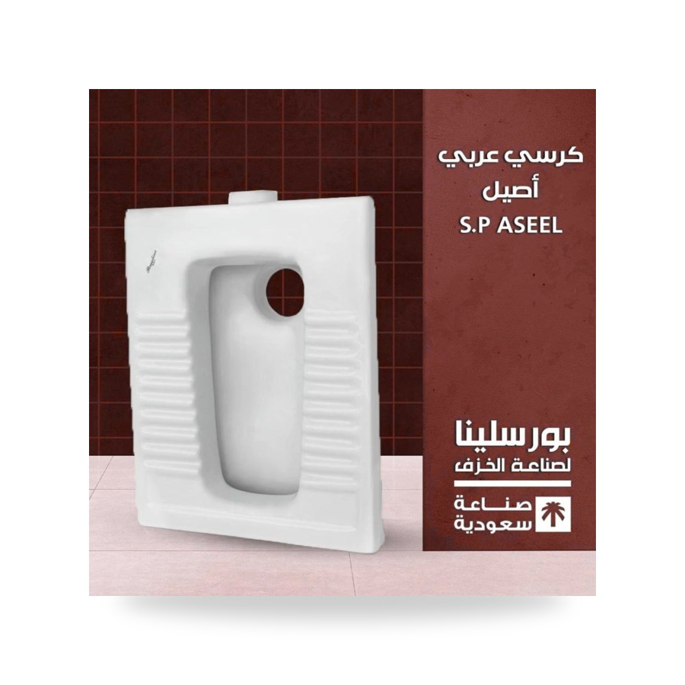 كرسي عربي أصيل نسخة الصرف الأرضي 25 سم مع طوق شركة (REMCO)