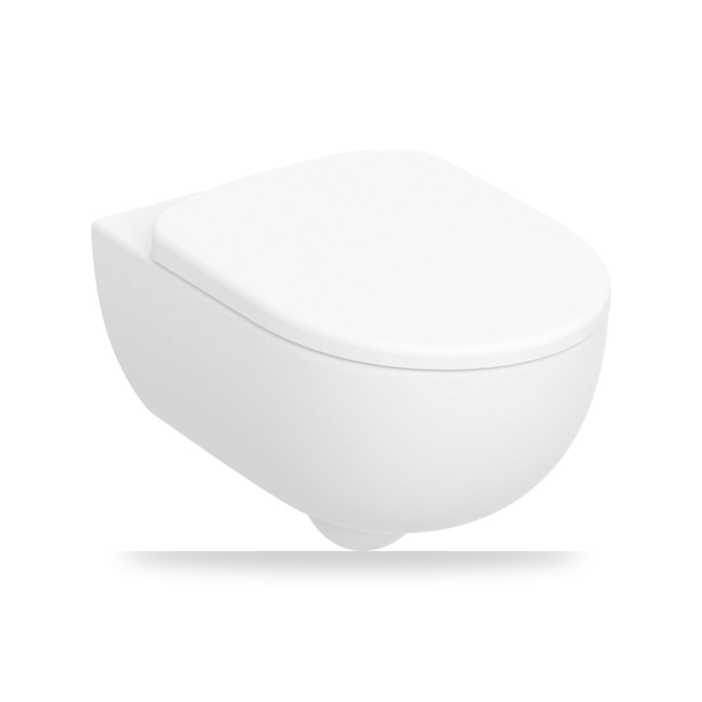 جيبريت سيلنوفا كرسي حمام معلق مع غطاء أبيض شركة (REMCO) موديل F40.506-1W3