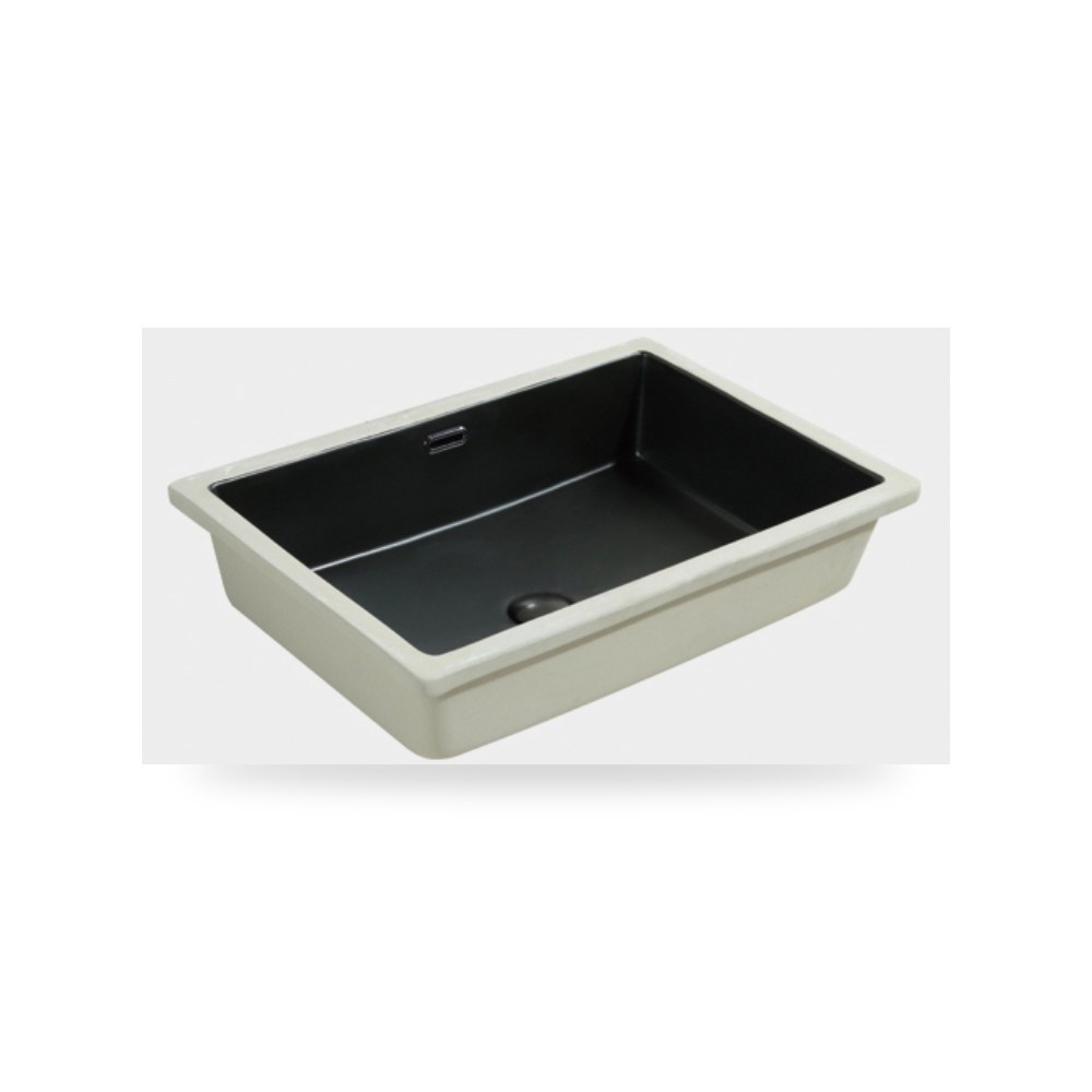 سيلفر مغسلة حمام مستطيل 60 × 40 سم أسود شركة (REMCO) موديل F47.97.404-8A