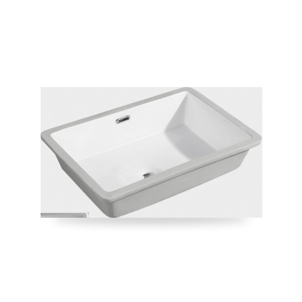 سيلفر مغسلة حمام مستطيل 60 × 40 سم أبيض شركة (REMCO) موديل F47.97.404-1A