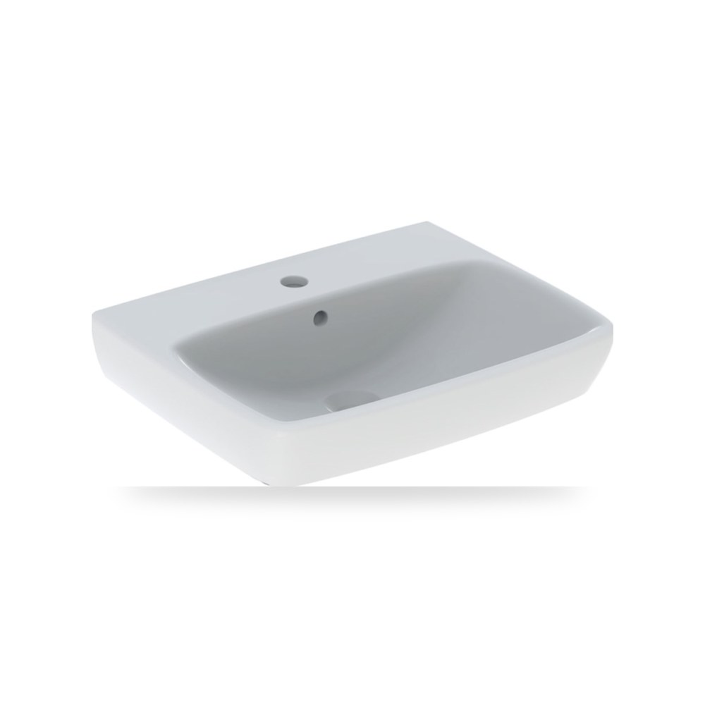 جيبريت حوض مغسلة مجموعة ابالونا 55 سم أبيض شركة (REMCO) موديل F40.501-1A2