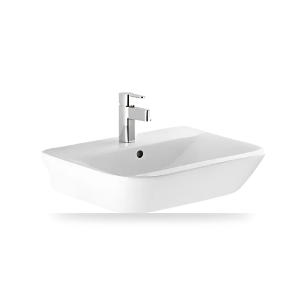 سيلفر حوض مغسلة مجموعة لووك 60 سم أبيض شركة (REMCO) موديل F47.117.002-1A