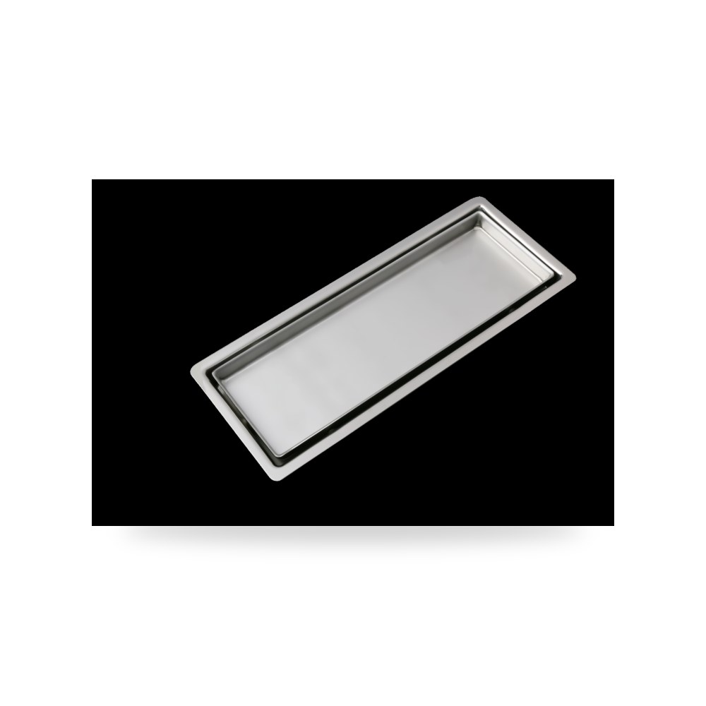 فيربلاست صفاية أرضية مستطيلة 30 × 10 سم كروم شركة (REMCO) موديل N116.505