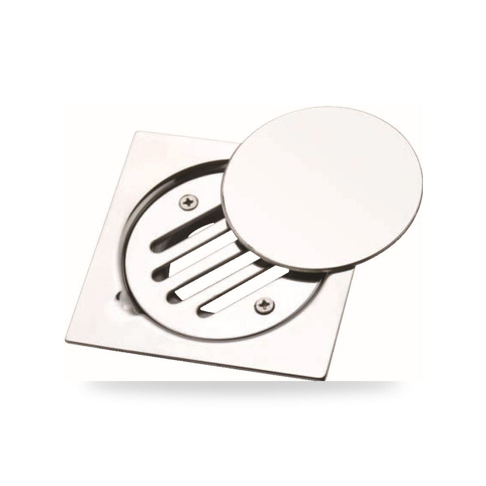 سيلفر صفاية أرضية مع غطاء 3 قطع 10 × 10 سم شركة (REMCO) موديل N47.67.004-22