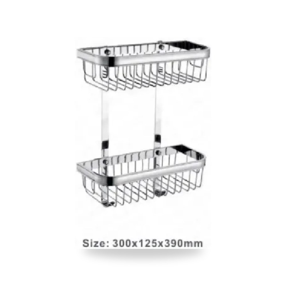 سيلفر رف حمام شبك مزدوج 300 × 125 × 390 مم شركة (REMCO) موديل X12.208-01