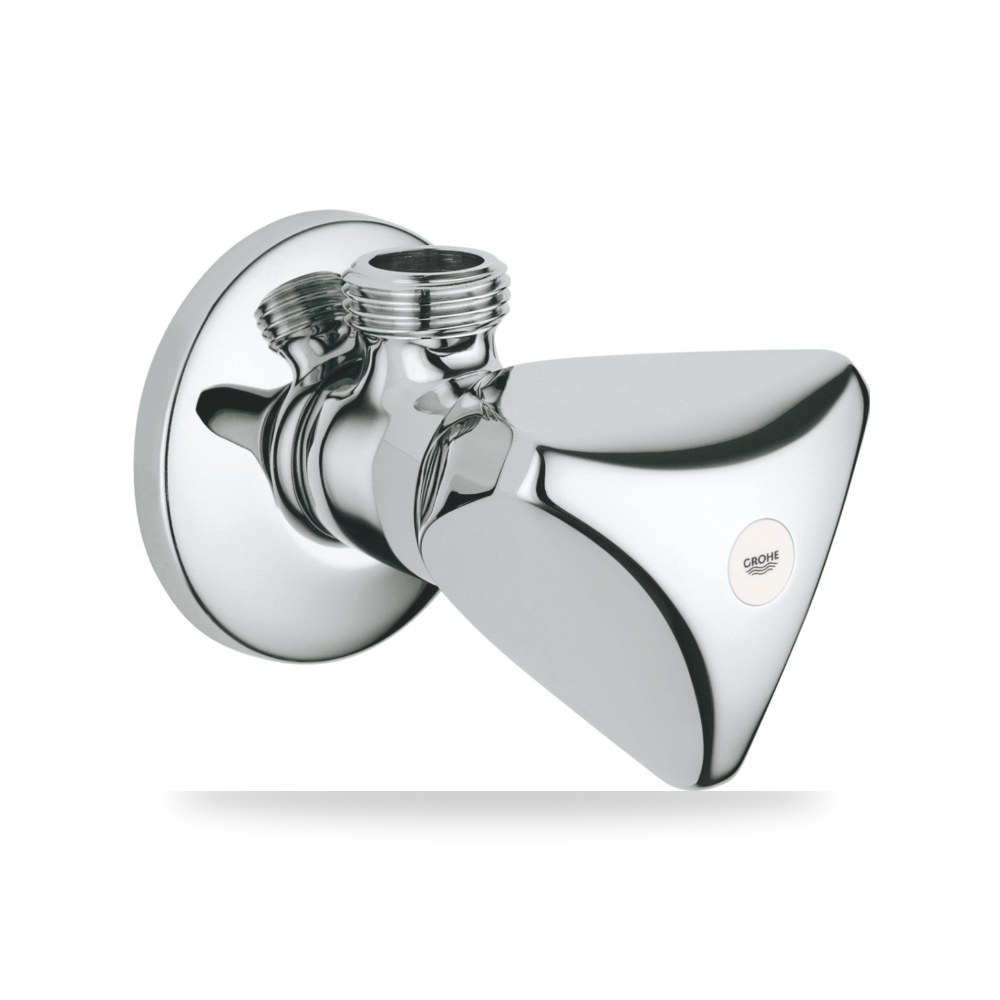 جروهي محبس زاوية مع مقبض 1 - 2 × 1 - 2 بوصة كروم شركة (REMCO) موديل N19.057
