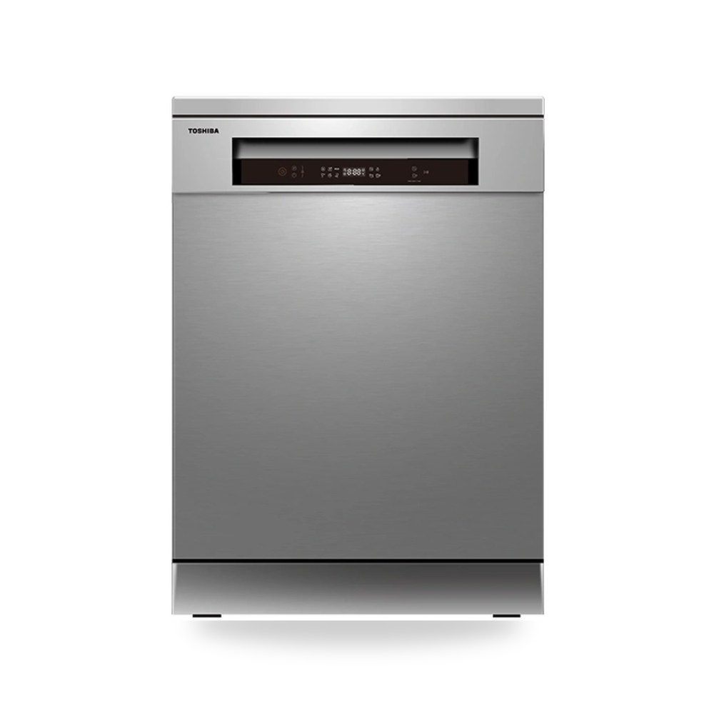 توشيبا غسالة صحون 14 طقم و6 برامج لوحة تعمل شركة (REMCO) موديل DW-14F5ME(S)-SA