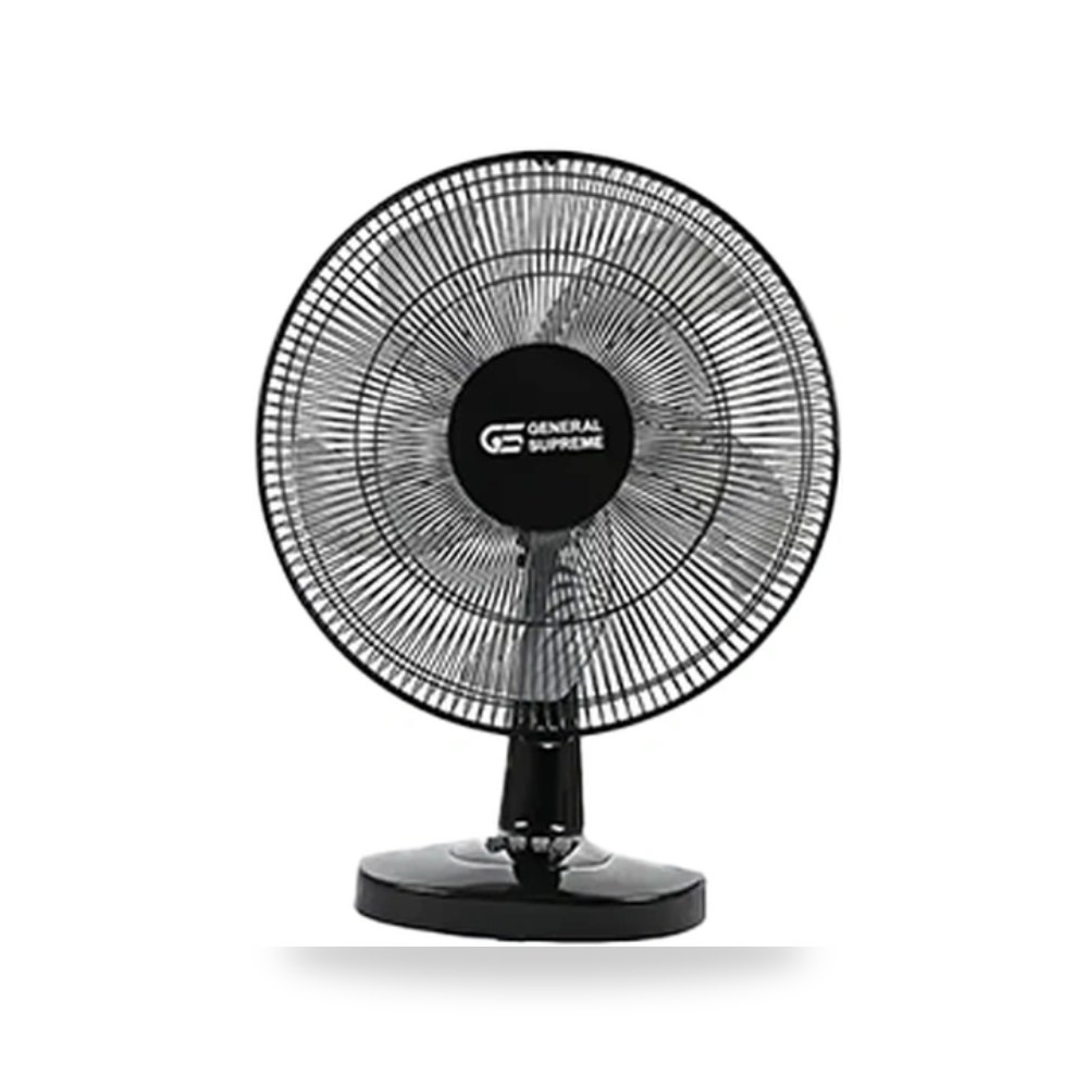 جنرال سوبريم مروحة طاولة، 3 ريشة، اسود موديل GSFT03BM شركة (REMCO)