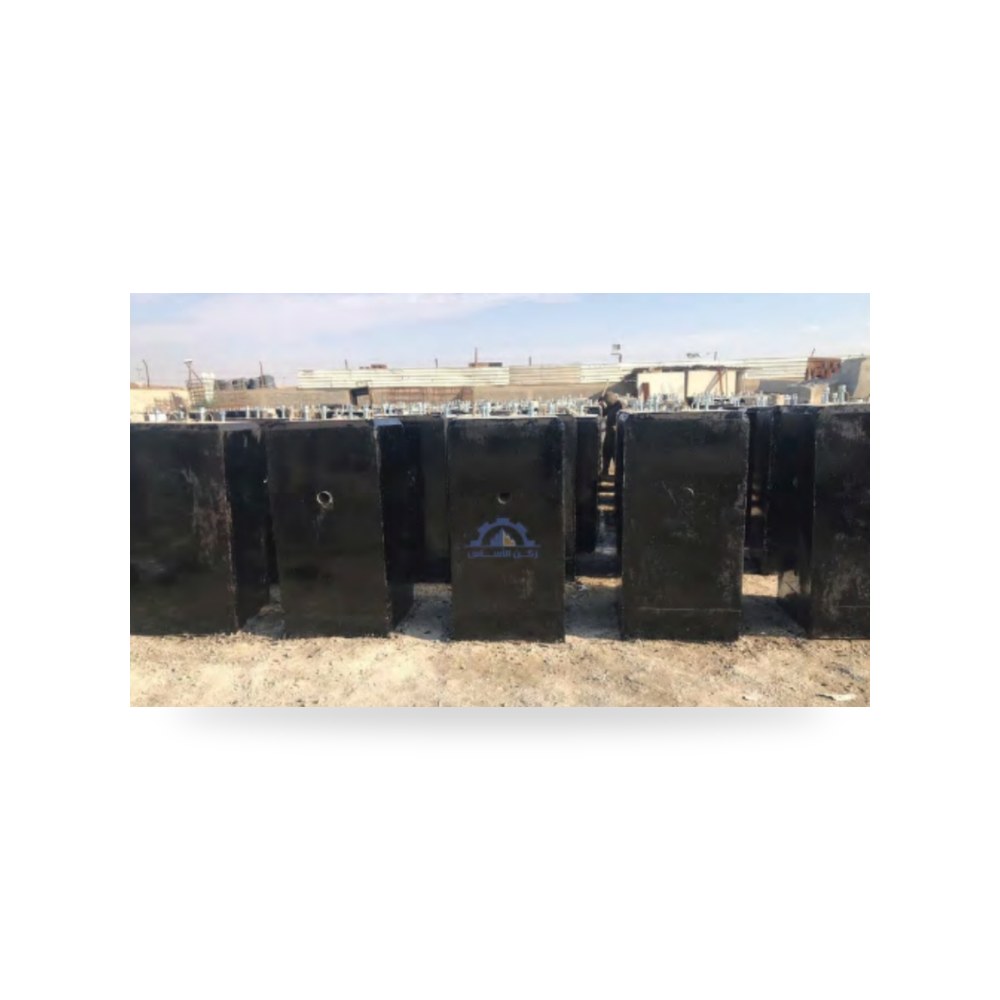 قواعد خرسانية لأعمدة الانارة شركة
