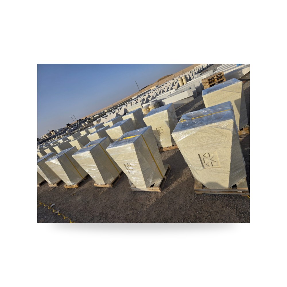 حواجز خرسانية نيوجيرسي مزدوجة مسلحة 300 × 100