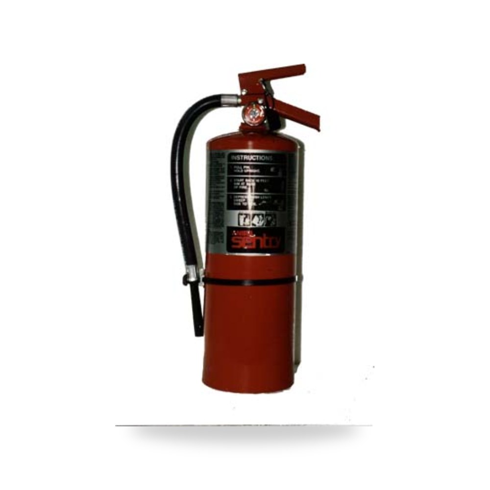 طفاية حريق بودرة متحركة على عجلات Trolley 25