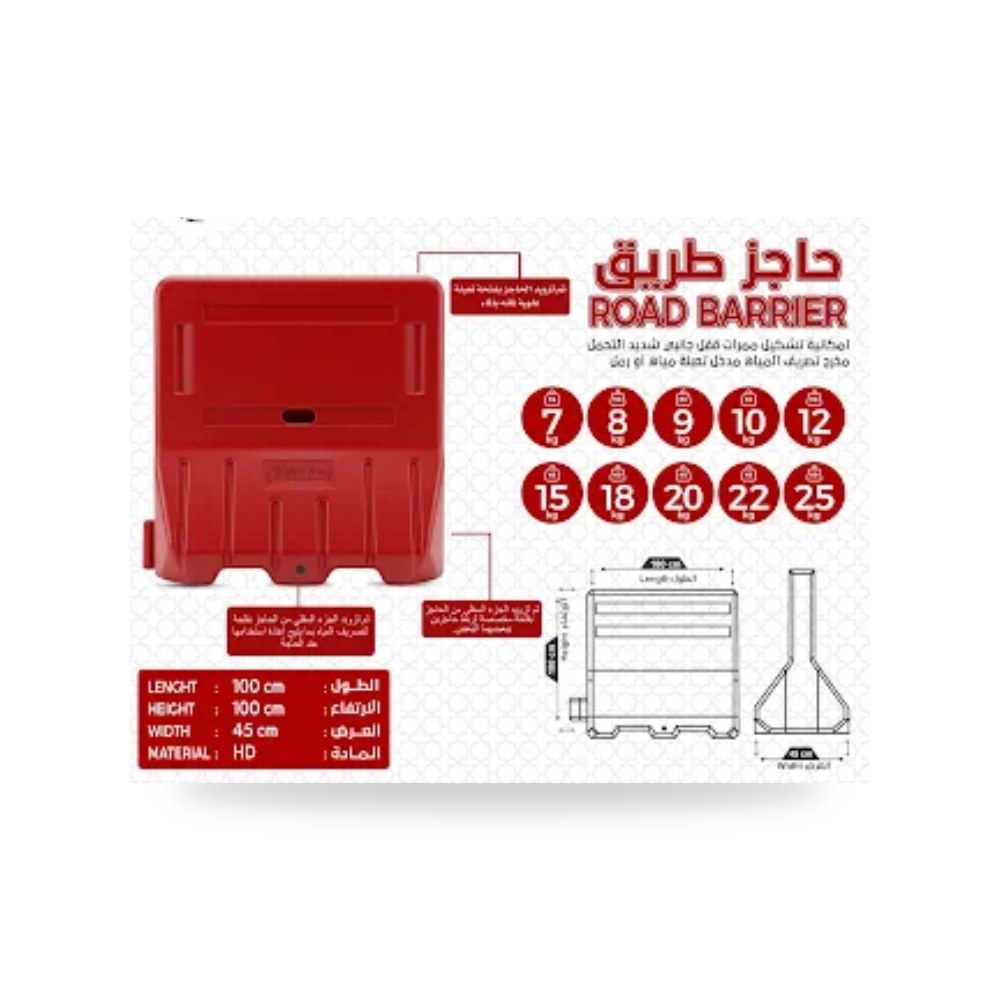 مطبات صناعية مطاطية مجمعة لتهدئة السرعة