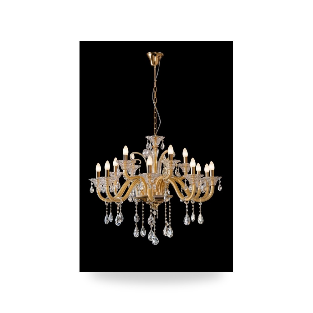 ثريا ماريا تيريزا الفاخرة 24 ذراع بطبقتين شركة الماسة للكريستال (Almasah Crystal Lighting)