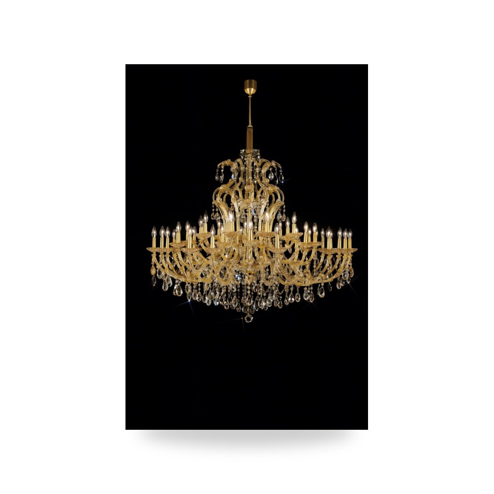 ثريا ماريا تيريزا بيضاوية ممتدة لطاولات شركة الماسة للكريستال (Almasah Crystal Lighting)