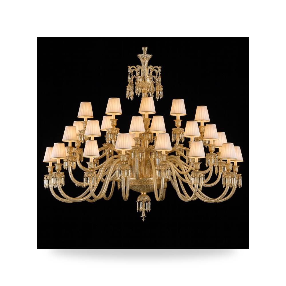 ثريا حلزونية كروية بتصميم الدوامة الضوئية شركة الماسة للكريستال (Almasah Crystal Lighting)