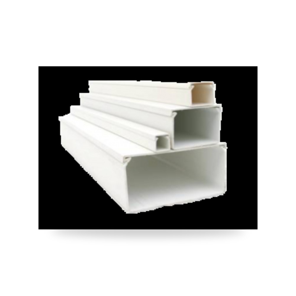 مجرى كابلات وديكور كهربائي uPVC مع شريط لاصق