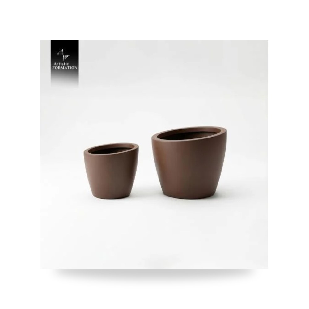 أحواض زراعية دائريه بميول مصنع التشكيل الفني للفيبرجلاس (Artistic Formation)