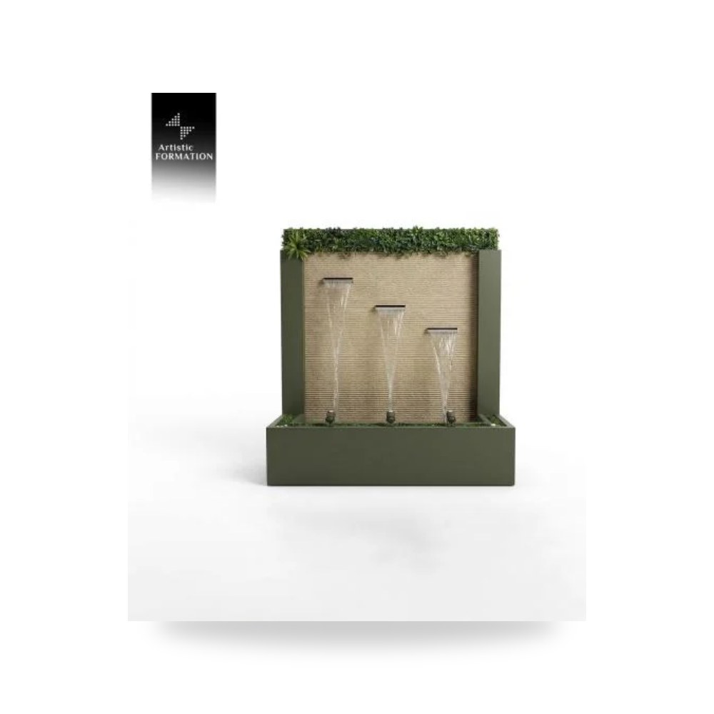 شلال مع اطار 3 مصبات معتمد مصنع التشكيل الفني للفيبرجلاس (Artistic Formation)