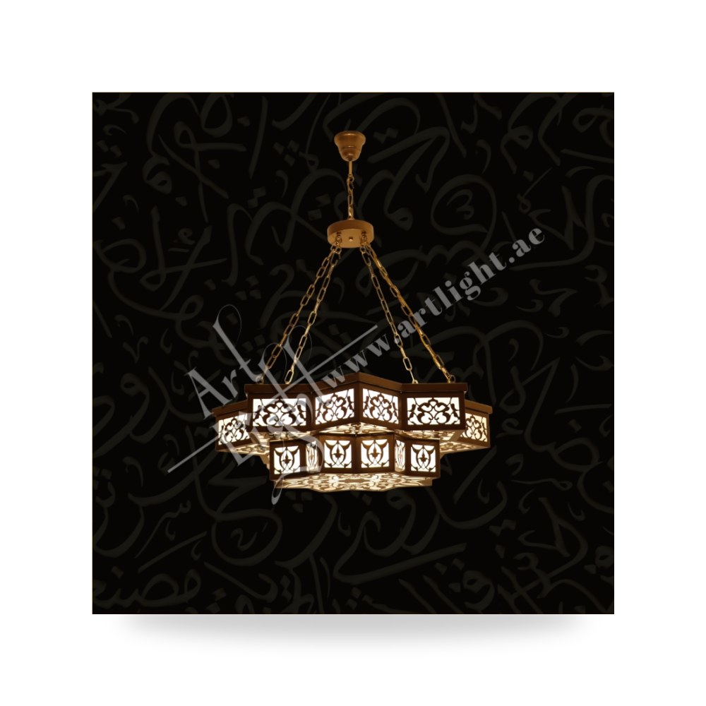 ثريا كلاسيكية فاخرة من النحاس الصافي آرت لايت (Art Light) - للإنارة الفاخرة والمعمارية