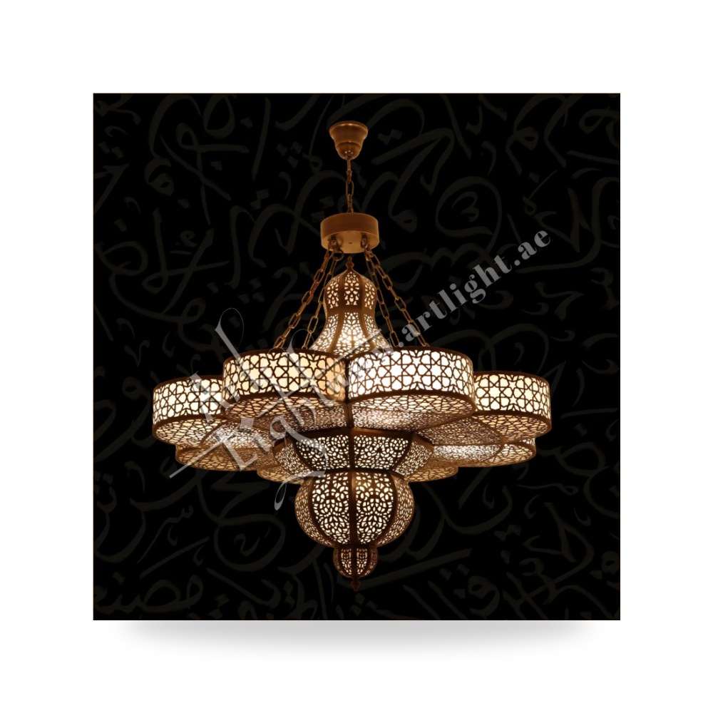 ثريا كلاسيكية فاخرة من النحاس الصافي آرت لايت (Art Light) - للإنارة الفاخرة والمعمارية