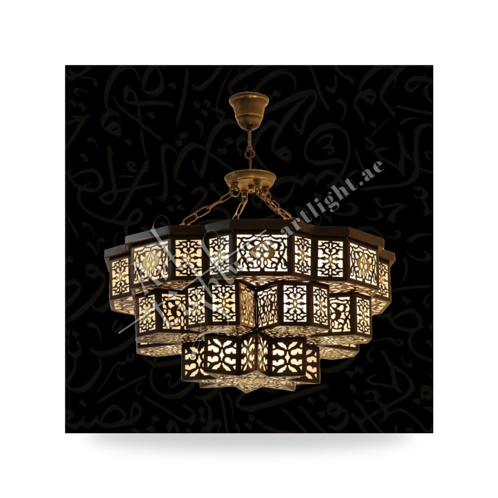 ثريا كلاسيكية فاخرة من النحاس الصافي آرت لايت (Art Light) - للإنارة الفاخرة والمعمارية