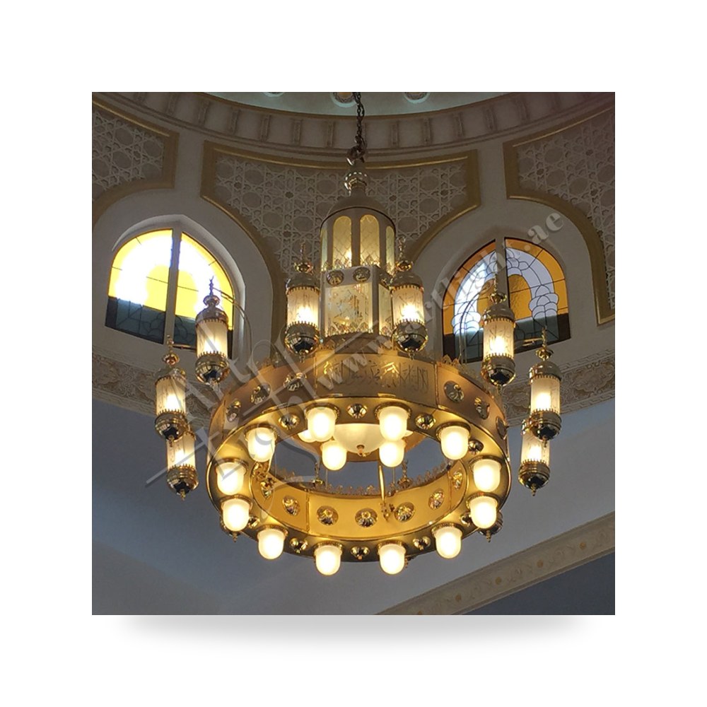 ثريا مساجد وقباب إسلامية تراثية من النحاس آرت لايت (Art Light) - للإنارة الفاخرة