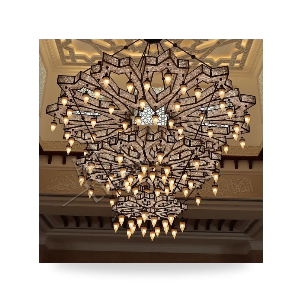 ثريا مساجد وقباب إسلامية تراثية من النحاس آرت لايت (Art Light) - للإنارة الفاخرة