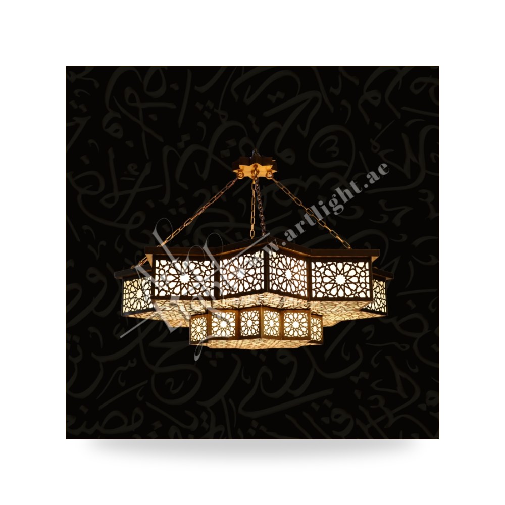 ثريا مساجد وقباب إسلامية تراثية من النحاس آرت لايت (Art Light) - للإنارة الفاخرة