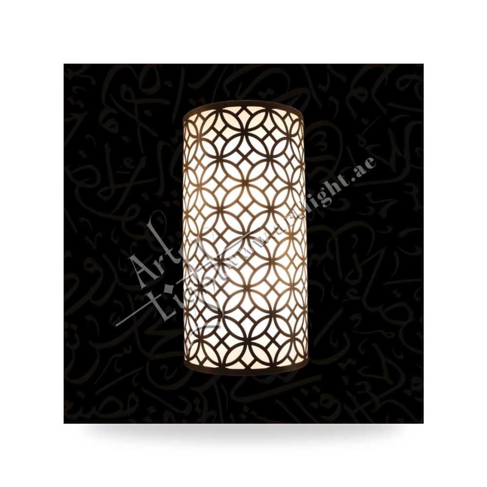 أبليك جداري نحاسي كلاسيكي فاخر بذراع ديكوري آرت لايت (Art Light) - للإنارة الفاخرة