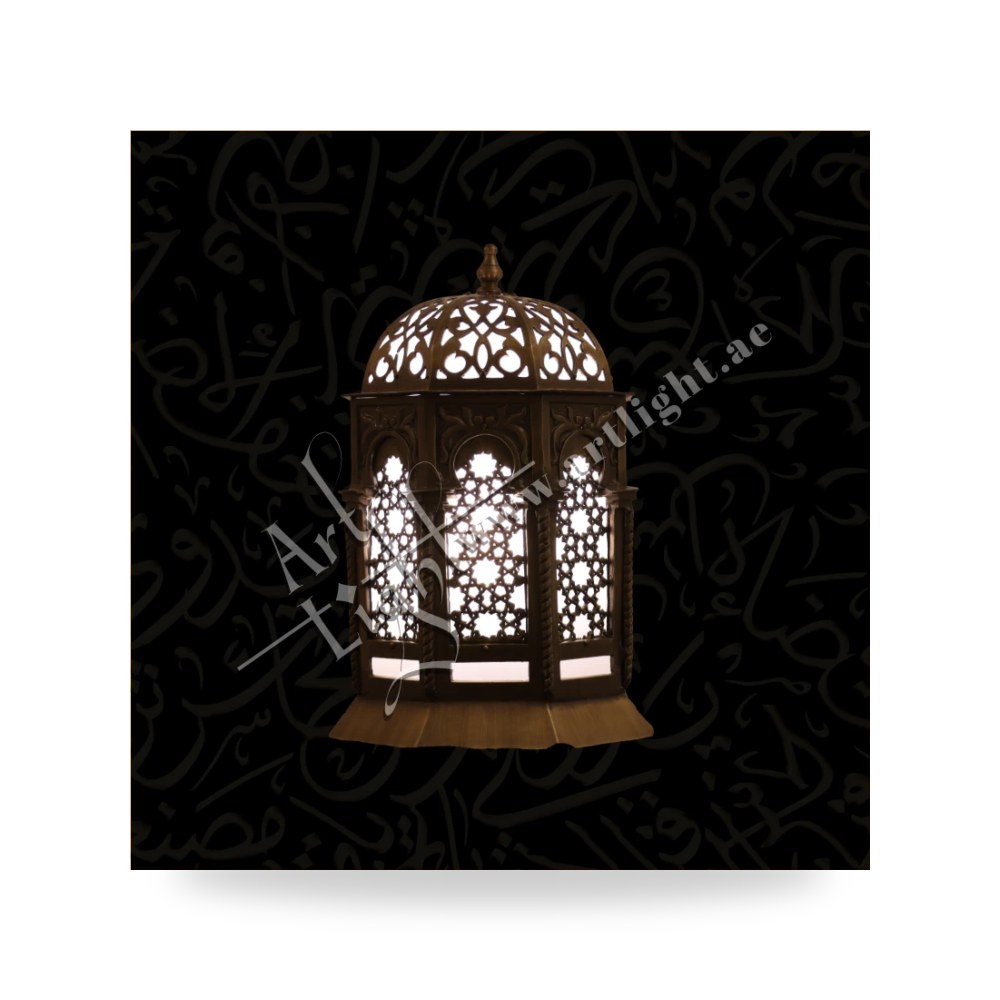 مصباح أرضي ستاند نحاسي فاخر بقاعدة ثقيلة آرت لايت (Art Light) - للإنارة الفاخرة والمعمارية