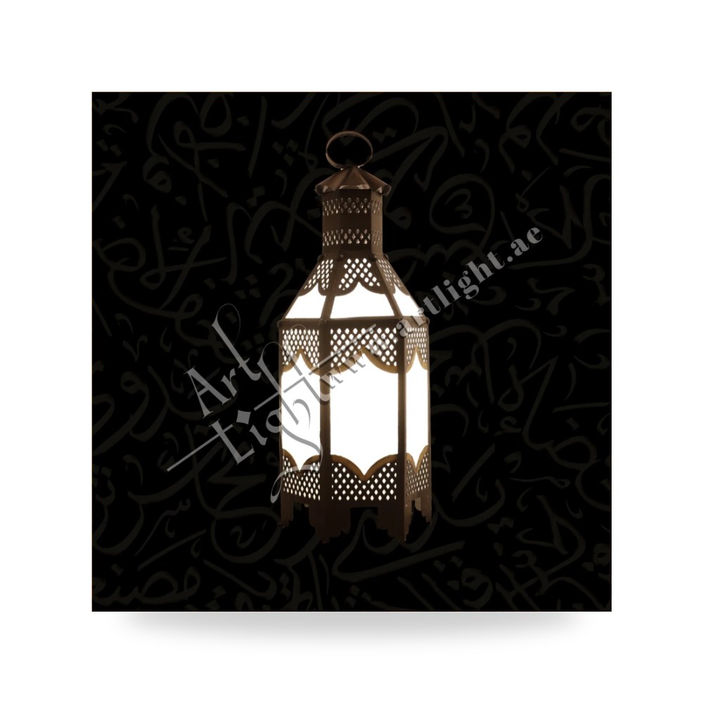 مصباح أرضي ستاند نحاسي فاخر بقاعدة ثقيلة آرت لايت (Art Light) - للإنارة الفاخرة والمعمارية
