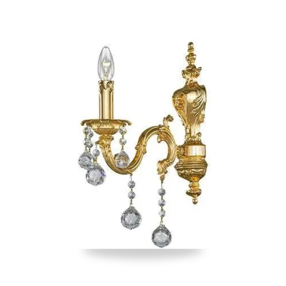 أبليك جداري كريستال عصفور فاخر مذهبة موديل كريستال عصفور (Asfour Crystal) - للمشغولات