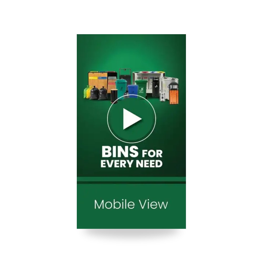 سلة نفايات فولاذية مطلية ضد البصمات G-SS26 جاتور السعودية (Gator KSA)