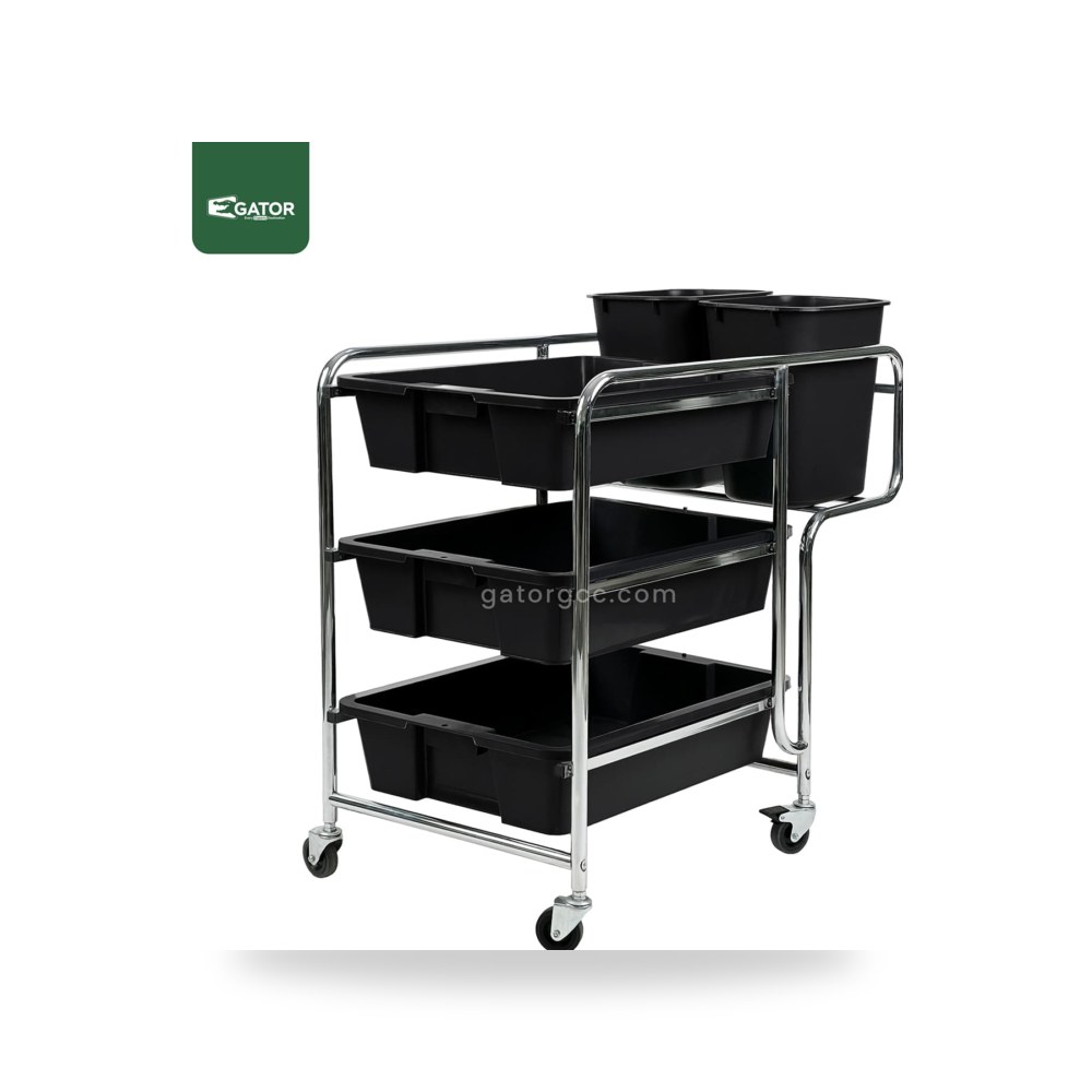 عربة خدمة ونظافة بلاستيكية كبيرة جاتور G-ST22-L جاتور السعودية (Gator KSA)