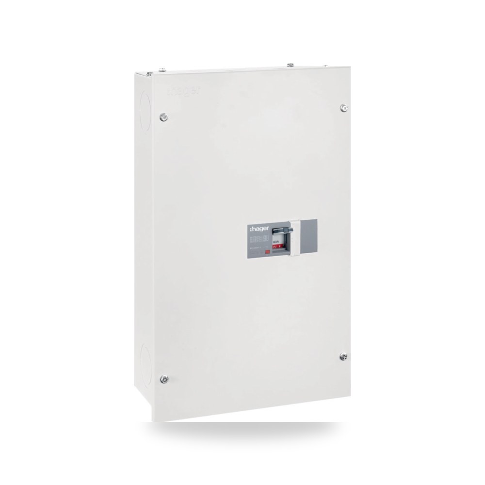 لوحة توزيع بقاطع مقولب هاجر 63A 3P MH1253S4HDA063Z Hager (هاجر)