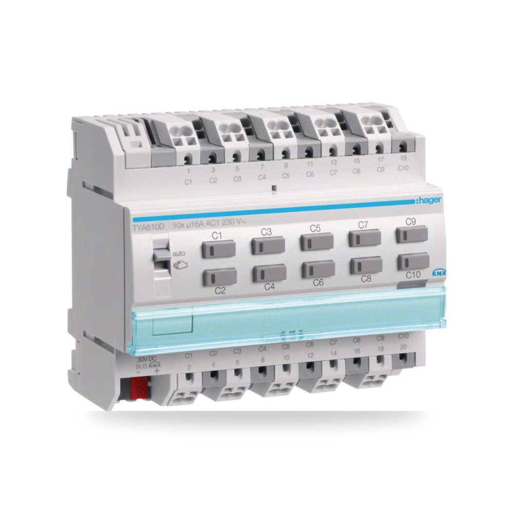 مشغل تحكم ذكي 10 قنوات هاجر Hager KNX TYA610D Hager (هاجر)