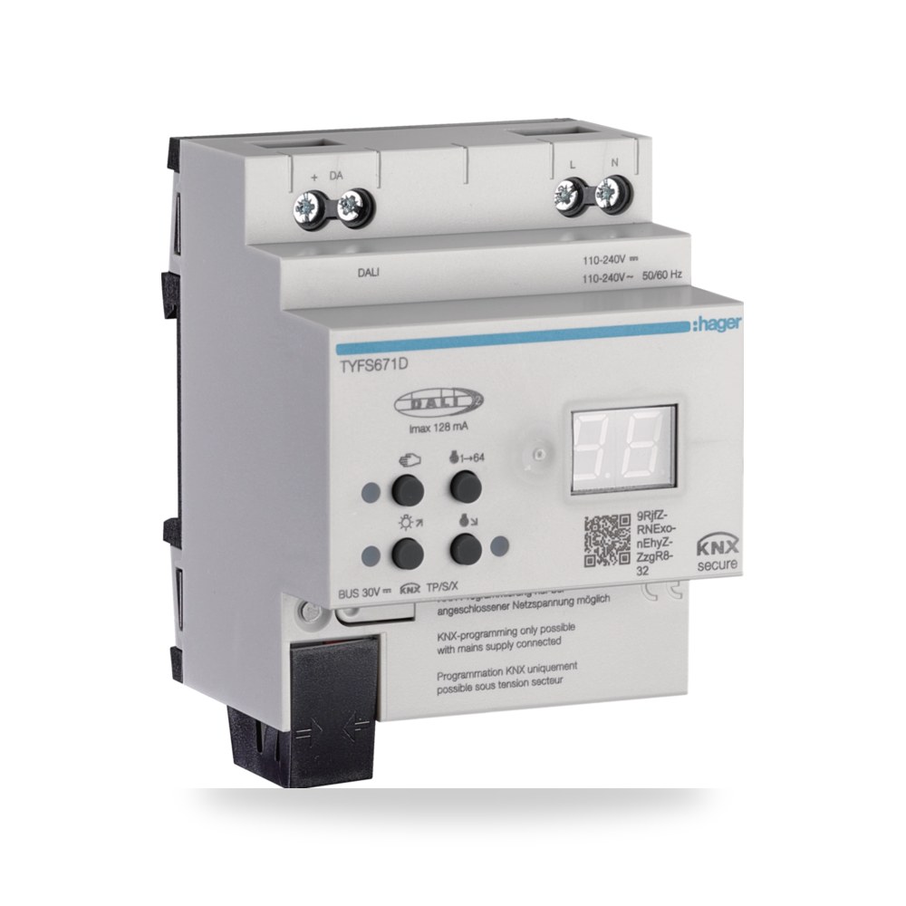 موديول تحكم وتعتيم ذكي هاجر Hager KNX TYFS671D Hager (هاجر)