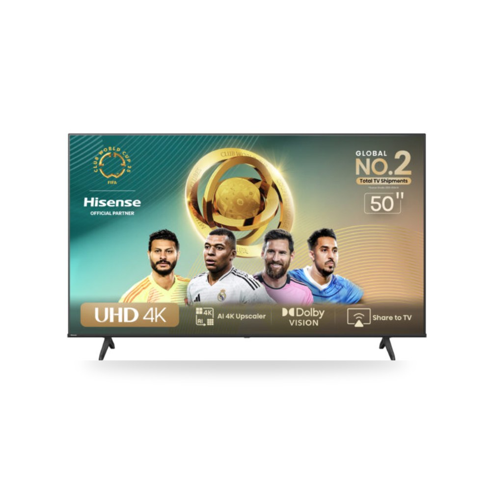 تلفزيون ذكي 50 بوصة 4K UHD هايسنس 50A6K Hisense (هايسنس السعودية)
