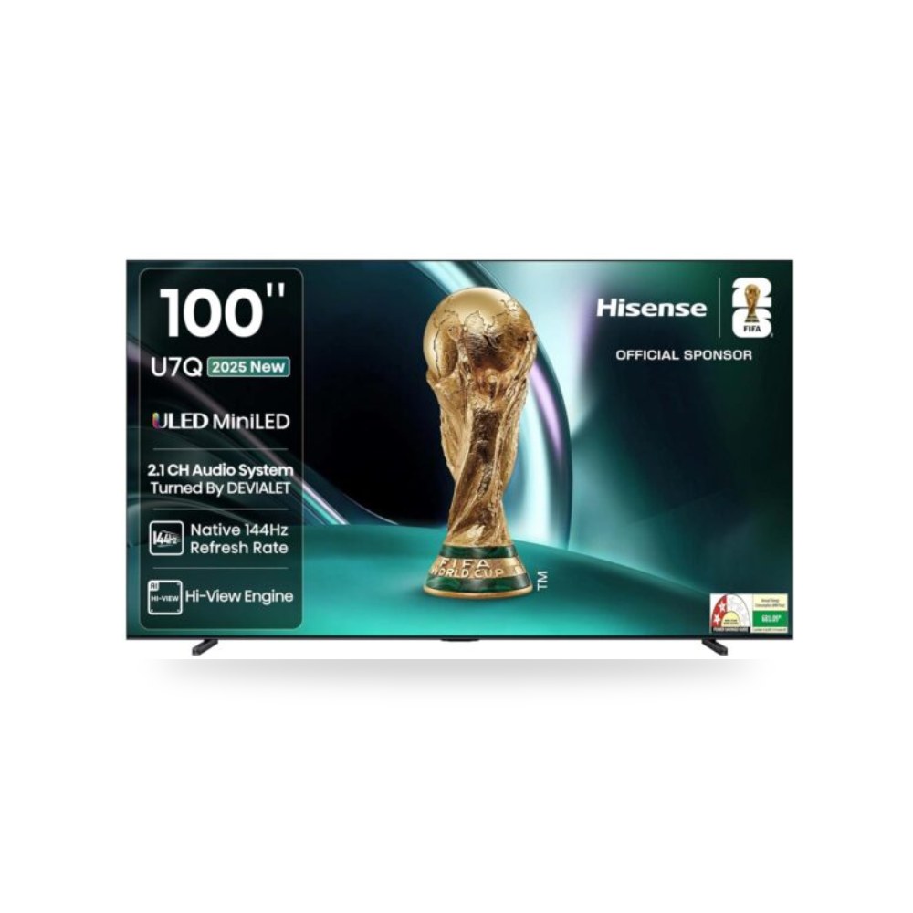 تلفزيون ذكي 100 بوصة 4K ULED هايسنس 100U7Q Hisense (هايسنس السعودية)