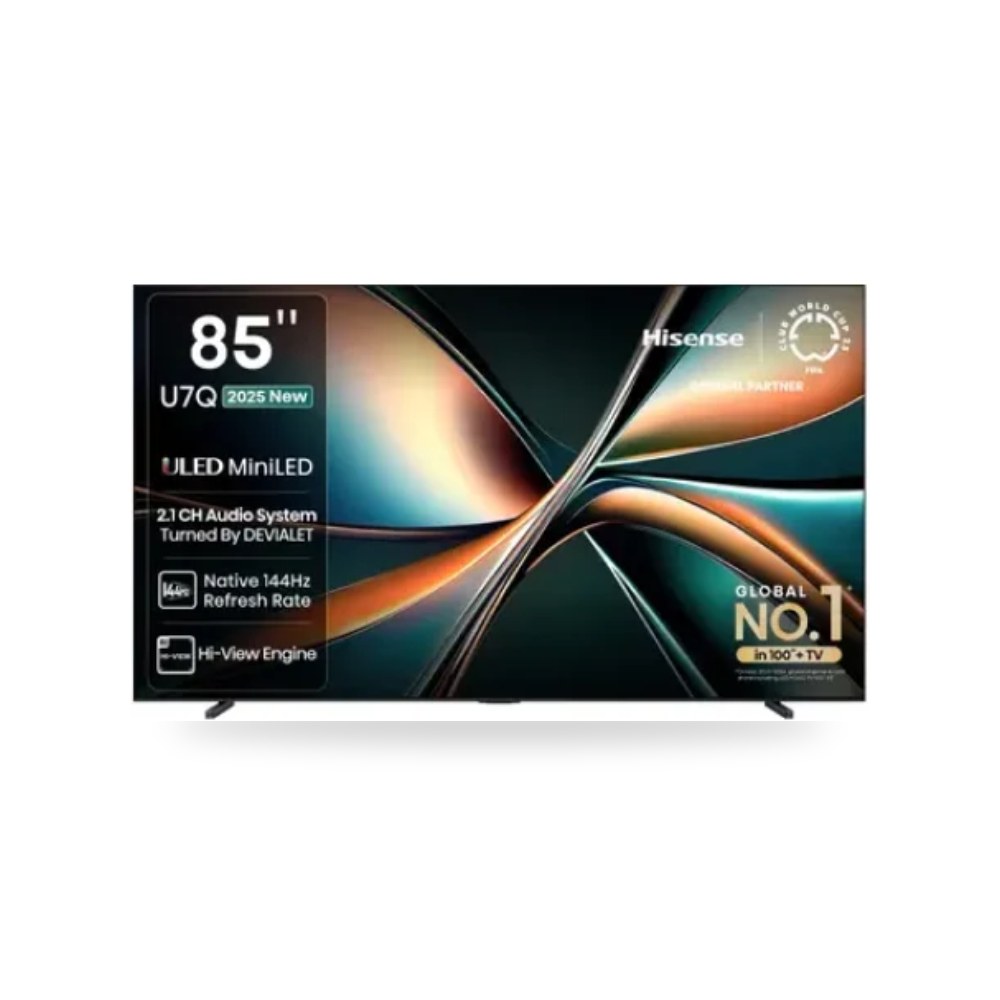 تلفزيون ذكي 85 بوصة 4K ULED هايسنس 85U7Q Hisense (هايسنس السعودية)