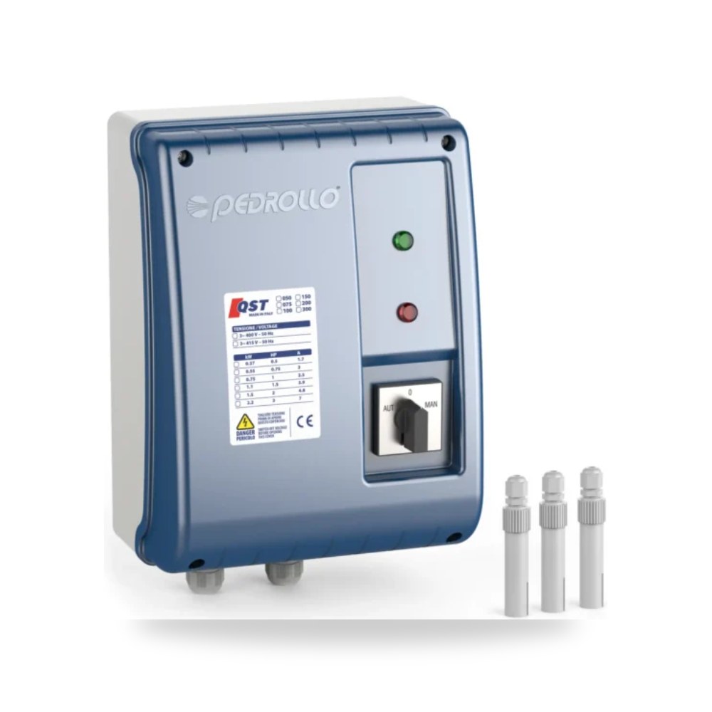 لوحة تحكم ثلاثية الطور بمجسات مستوى QST بيدرولو (Pedrollo S.p.A.) موديل PED-QST