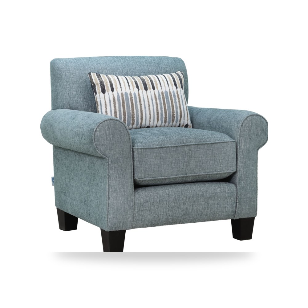 كرسي بذراعين فاخر - كرسي صوفا مفرد رمادي أوستن AUSTIN كود 107 Furniture