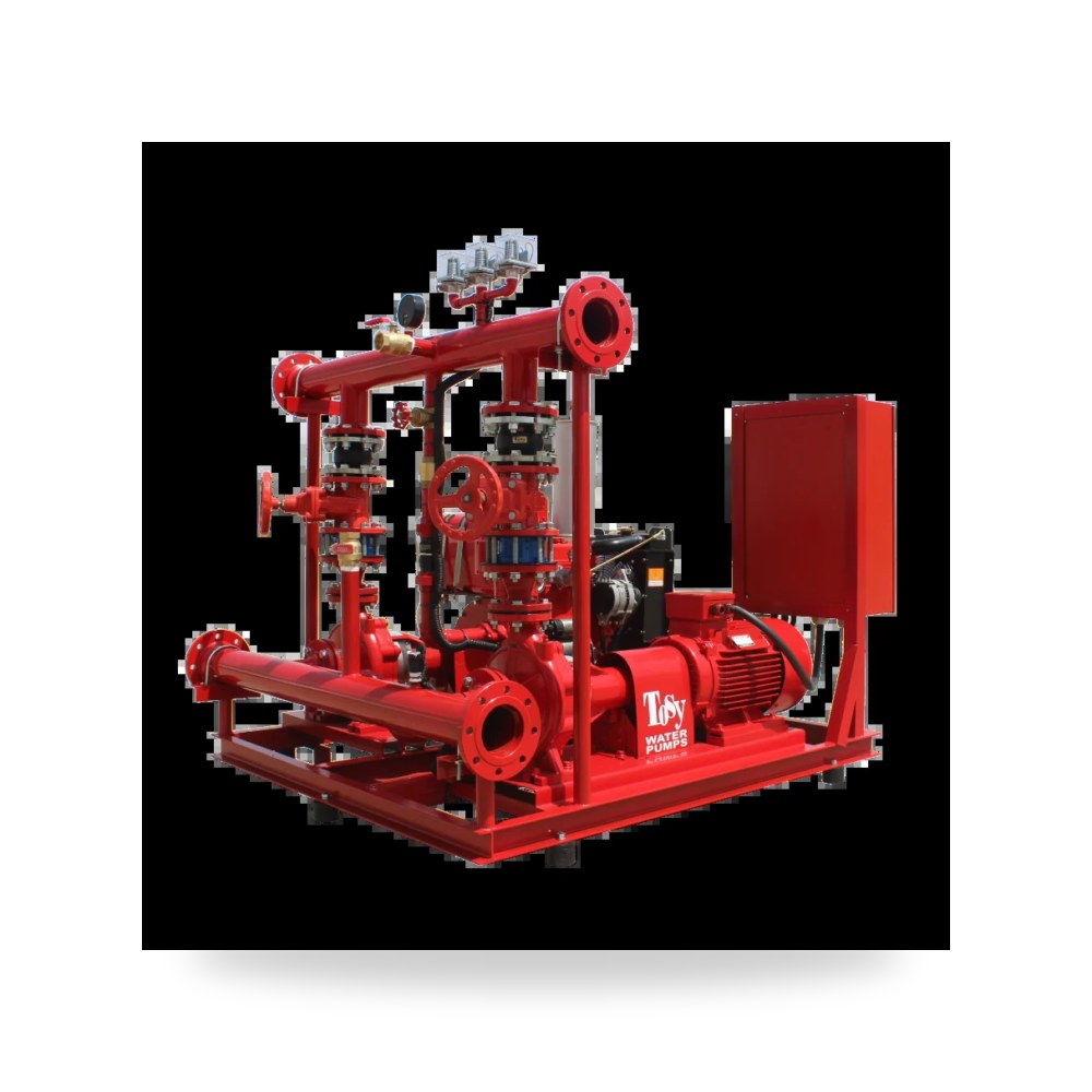 طقم مضخات مكافحة الحريق معتمد من الدفاع المدني طوسي (عام) - Tosy Factory for Pumps